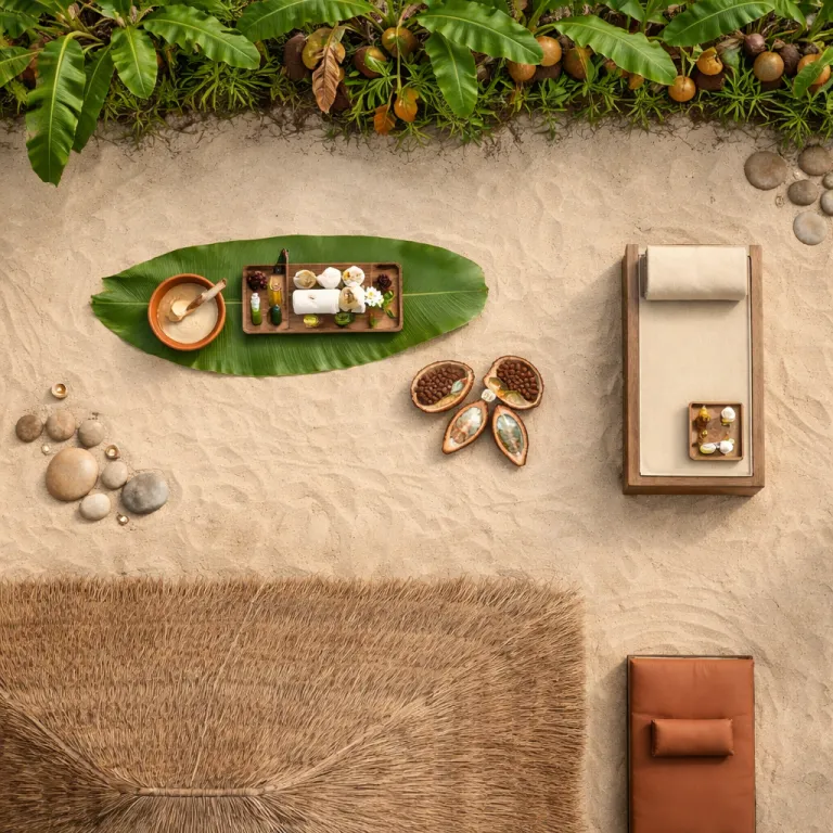 Cocoa butter, banana leaf, and silence: the wellness language at Sundy Praia