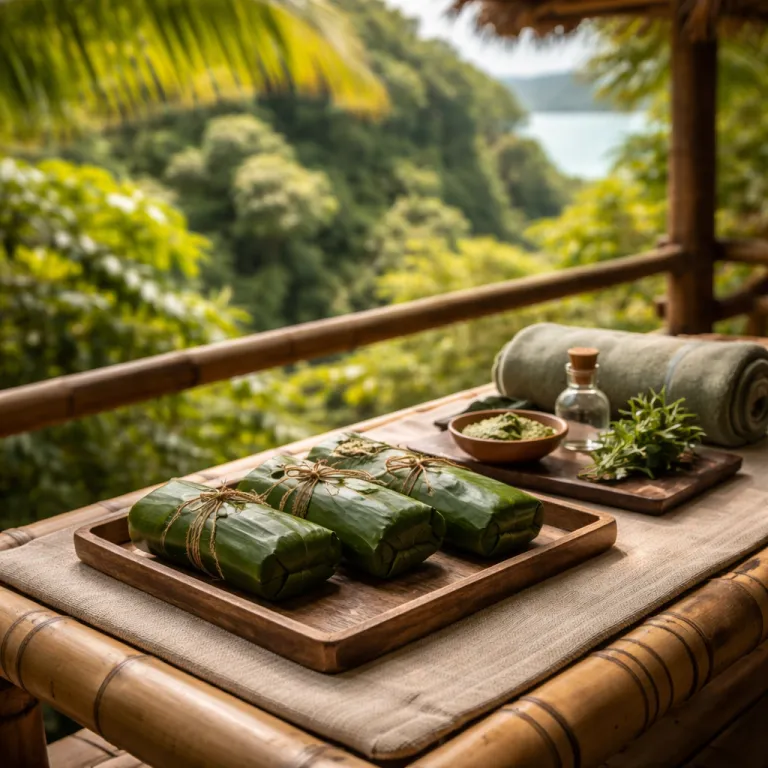 Banana leaf body wraps in Principe: the islands' answer to the spa import question